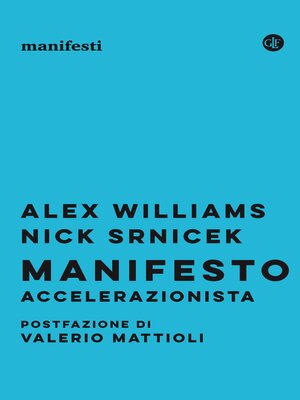 cover image of Manifesto accelerazionista